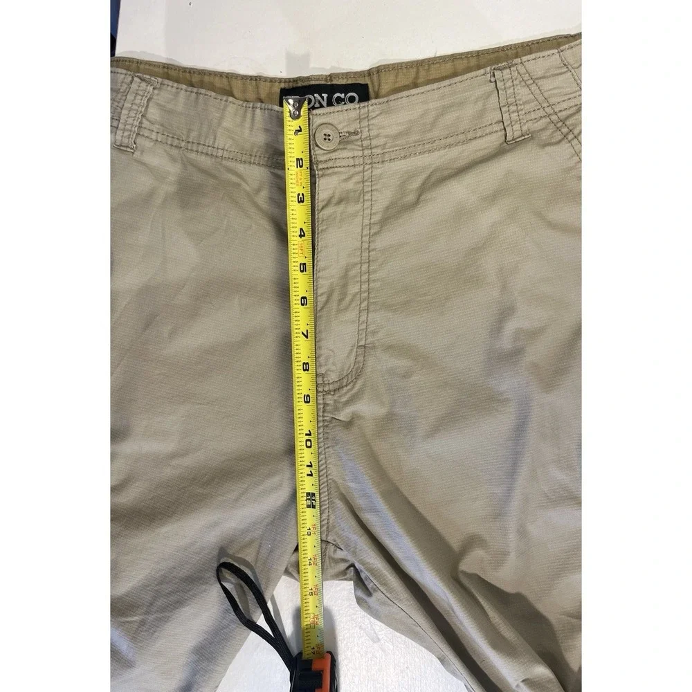Iron Co Cargo Shorts Mens 40 Khaki Ripstop Stretch Utility Hiking Outdoor 40